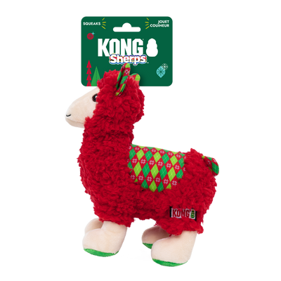 KONG Holiday Sherps Llama Red Medium